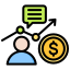 An icon of a person offering financial advice. <a href="https://www.flaticon.com/free-icons/advice" title="advice icons">Advice icons created by Uniconlabs - Flaticon</a>