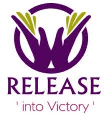 Release into victory logo