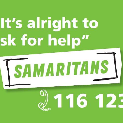 Samaritans logo call 116 123