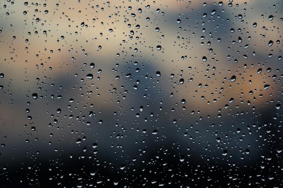 Raindrops on a window